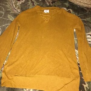 Mustard colored sweater